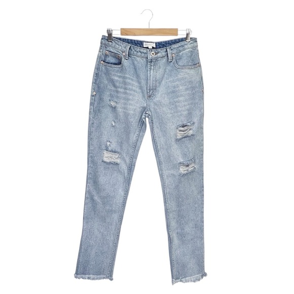 NEW Dance & Marvel Distressed Light Wash Jeans Women’s Size Large 1468 Blue New - Picture 2 of 9